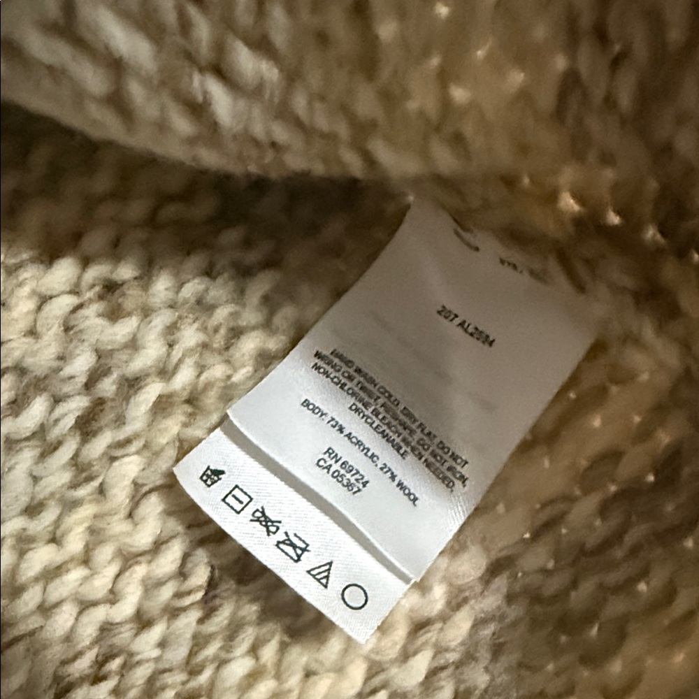 Columbia Wool Blend Mock Neck Sweater Women’s Medium - Picture 3 of 10